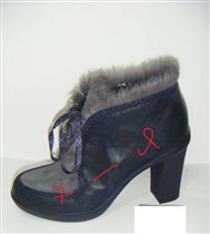 Синие на каблуке ряд mariella