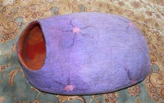 домик для кота (валяние из шерсти)