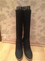 Сапоги Ecco новые. нубук. осень-весна. р.40. 7500р