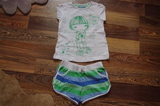 майораль шорты+майка-122-400