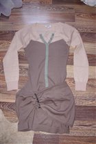 Москино Джинс шерстяное платье-М-1500