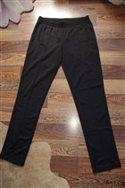 адидас спортивки черные со стразами-46-300