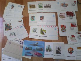 советские конверты и почтовые карточки