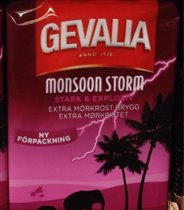 Кофе молотый Gevalia Monsoon буря 450г