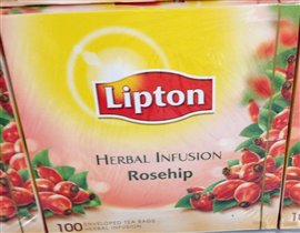 Lipton чай шиповник 100шт