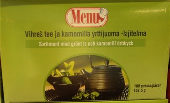 MENU зеленый чай 100шт