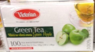 Victorian зеленый чай с яблоком 100 пак.
