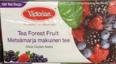 Victorian черный чай с лесными ягодами 100 пак.