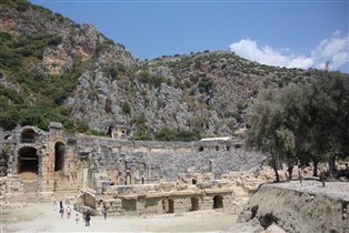 Древний театр, вид снизу
