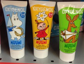 22 Детская зубная паста Muumi (для детей 2-6