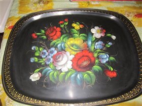 Жостовский поднос большой