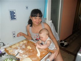 Я и мой малыш на кухне