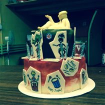 Торт на день рождения руководителя Samba Real