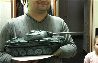 Торт для любителя игры World of Tanks