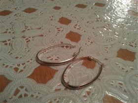 крупные серьги серебро 1200