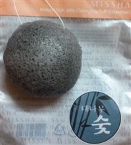 Натуральный спонж (черный) Missha.