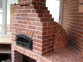 помпейская печь с мозаикой