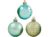 57703  Шары d80мм 6шт зеленые,2глянц,2мат,2блест. 