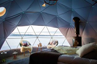 Глэмпинг Aurora Domes в Лапландии: новый взгляд на cеверное сияние