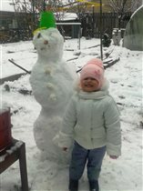 Первый снеговик