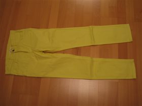 джинсы H@M р.152(желтые)