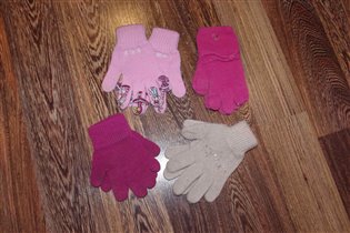 перчатки д/д 4 пары-6-8 лет-150