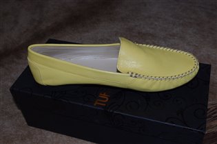 Туффони-макасины желтая кожа-38-1700