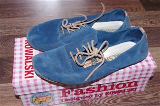 Ковальски замшевые ботиночки на шнурках-38-600