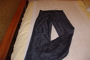 серые джинсы шелковистые-30/34-500