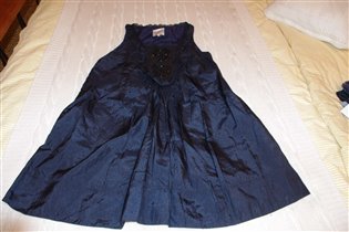 синее классное платье-м-500