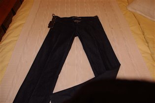 темно синие джинсы пантамо со стрелками-30/34-600