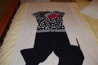 франция трикотажный брючный комбез-44-1500