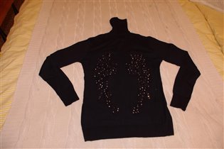 водолазка черная с крылышками на спине-44/46-600