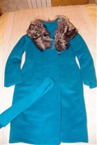 Кашемировое пальто с чернобуркой-46-10000