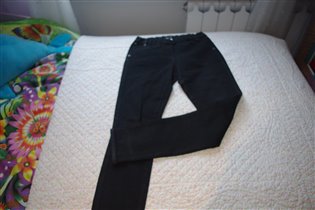 черные джинсовые леггинсы-м-500