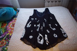 Kookai блузка темно синяя-44-600