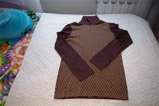 бесшовка темнокоричневая водолазка-46-400