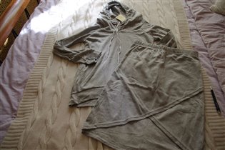 комплект трикотаж-юбка+толстовка -44-800