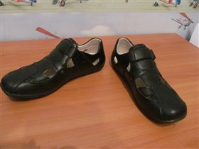 Сандали-ботинки черные р.37,5