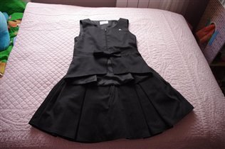 140-комплект юбка+жилет на стройную девочку-500
