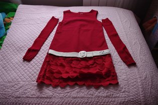 платье +рукава Гламурный попугай!!!-128-2000