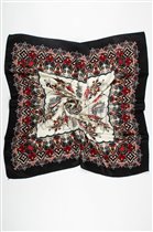 ПЛАТОК В РУССКОМ СТИЛЕ ЧЁРНЫЙ ЦЕНА 300Р.