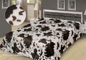 54981  Покрывало Роскошь Шкура коровы 180х215см,ис
