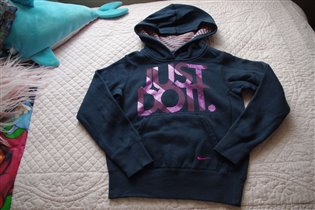 Найк синяя толстовка-128-500