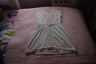 платье белое трикотаж майораль-128-300