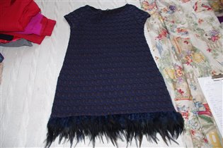 ТМХ испания платье с перьями-С-2200