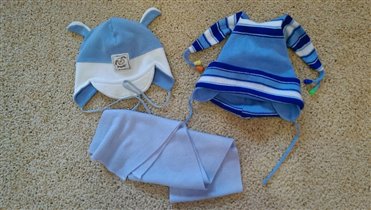 шапочки и шарфик для малыша