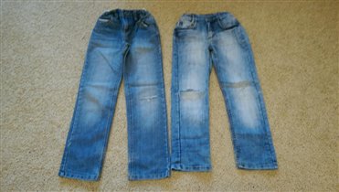 джинсы для мальчика, размеры 134 и 128