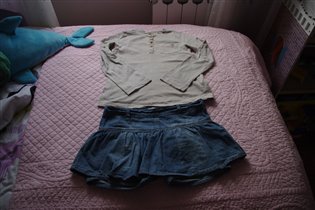 юбка шорты руба куори+кофточка майораль-122-400