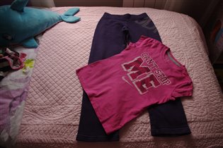 найк штанишки+маечка-128-150